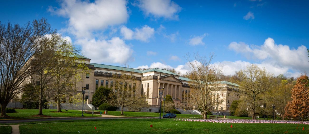 Kentucky State Capitol Annex Building in the capital city of Frankfort during early spring